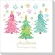 Cheerful Holiday Trees Napkins Image 1 of 2